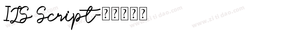 ILS Script字体转换